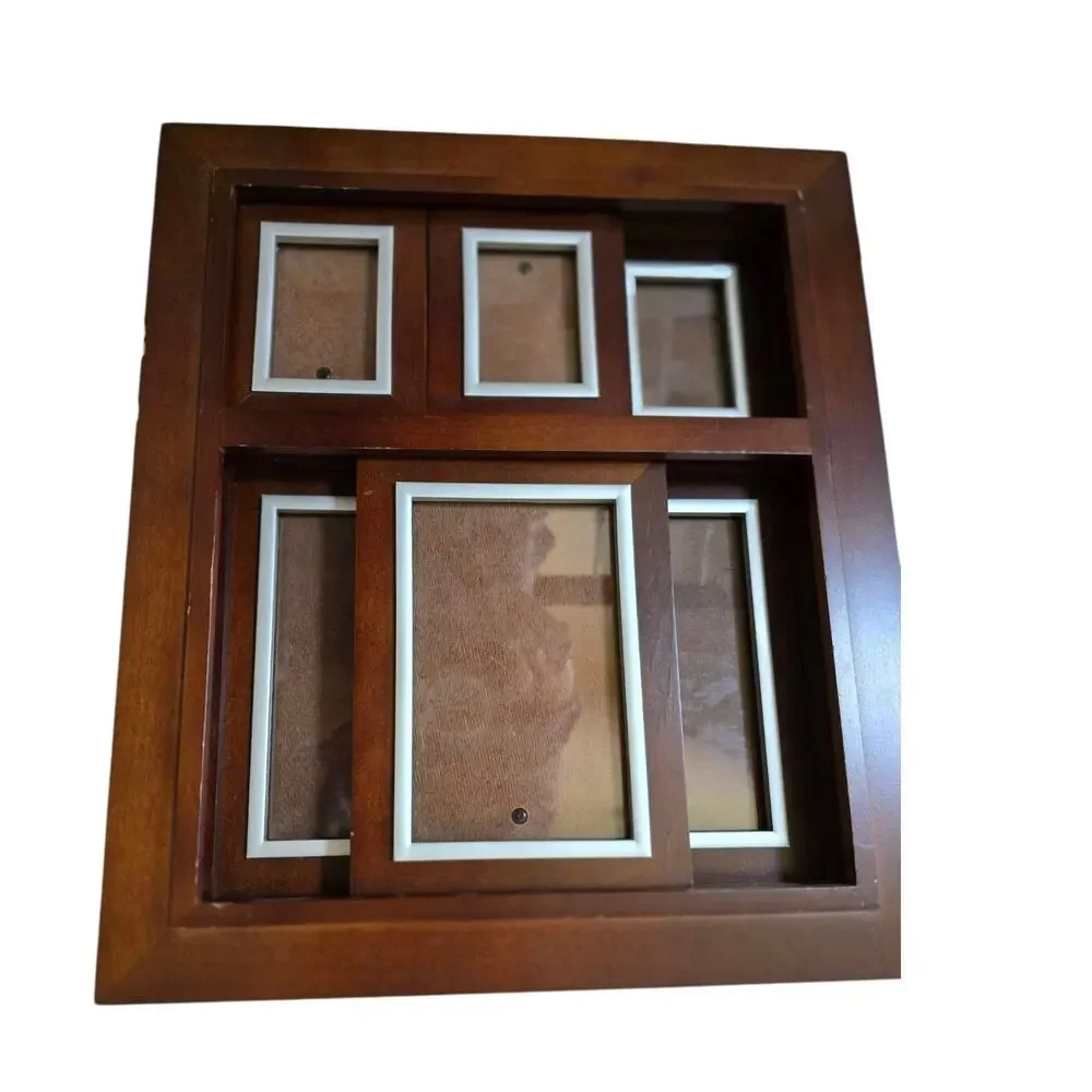 Swing Sliding Picture Frame Heavy Wood  14
